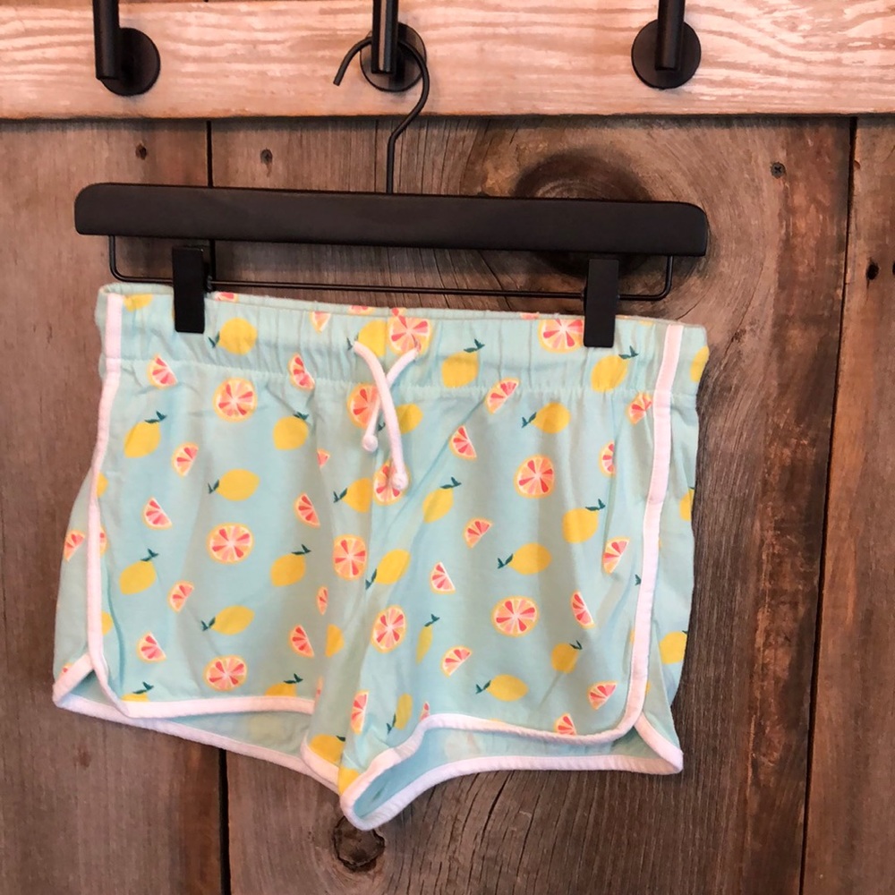Old Navy Mint Green Cheer Shorts Lemons XL 14
